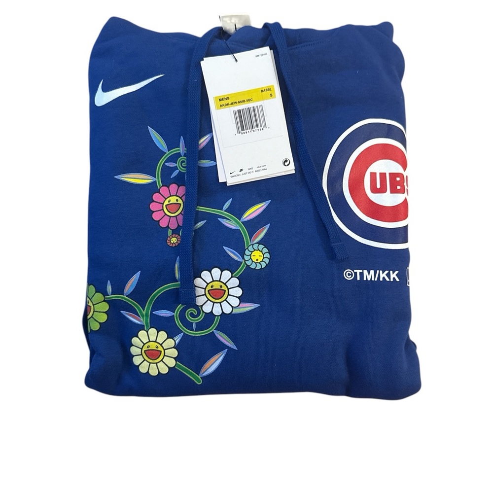 Takashi Murakami + MLB World Tour Tokyo Series 2025 Cubs Hoodie - Blue NWT - Picture 3 of 3